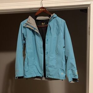 Mountain Hardwear Sky Blue Hooded ski Jacket